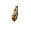 PLUG RCA 6MM GOLD COM MARCAÇÃO PRETA - HGD-283 - Image 2